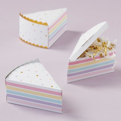 Cake Slice Favor Boxes